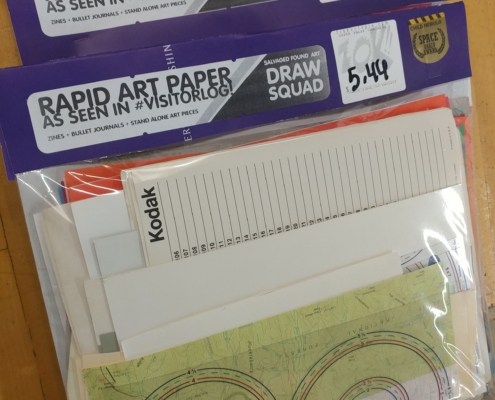 Tinkertopia's World Famous Paper Scrap-packs aka RAPID ART PAPER recommended by Draw Squad Drawers!