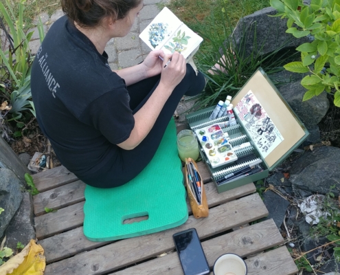 Junk Journal out in the Field